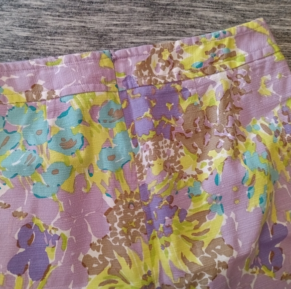 Talbots | Garden Floral Purple, Blue, & Green Pencil Skirt Size 8 - Picture 6 of 12